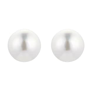 Mappin & Webb 18ct Yellow Gold 8-8.5mm Akoya Pearl Stud Earrings