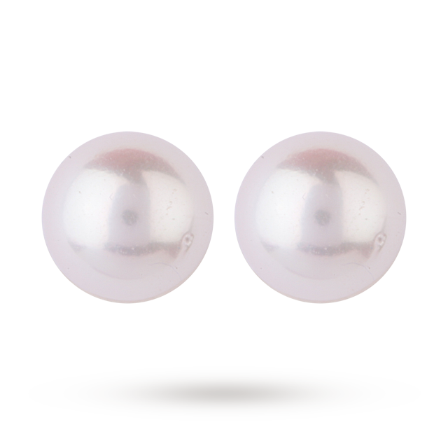 Goldsmiths 9ct White Gold 6-6.5mm Akoya Pearls Stud Earrings