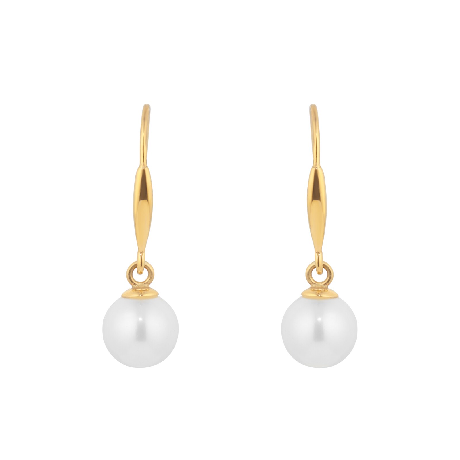 Goldsmiths 9ct Yellow Gold Freshwater Pearl Drop Earrings Goldsmiths 9ct Yellow Gold Freshwater Pearl Drop Earrings