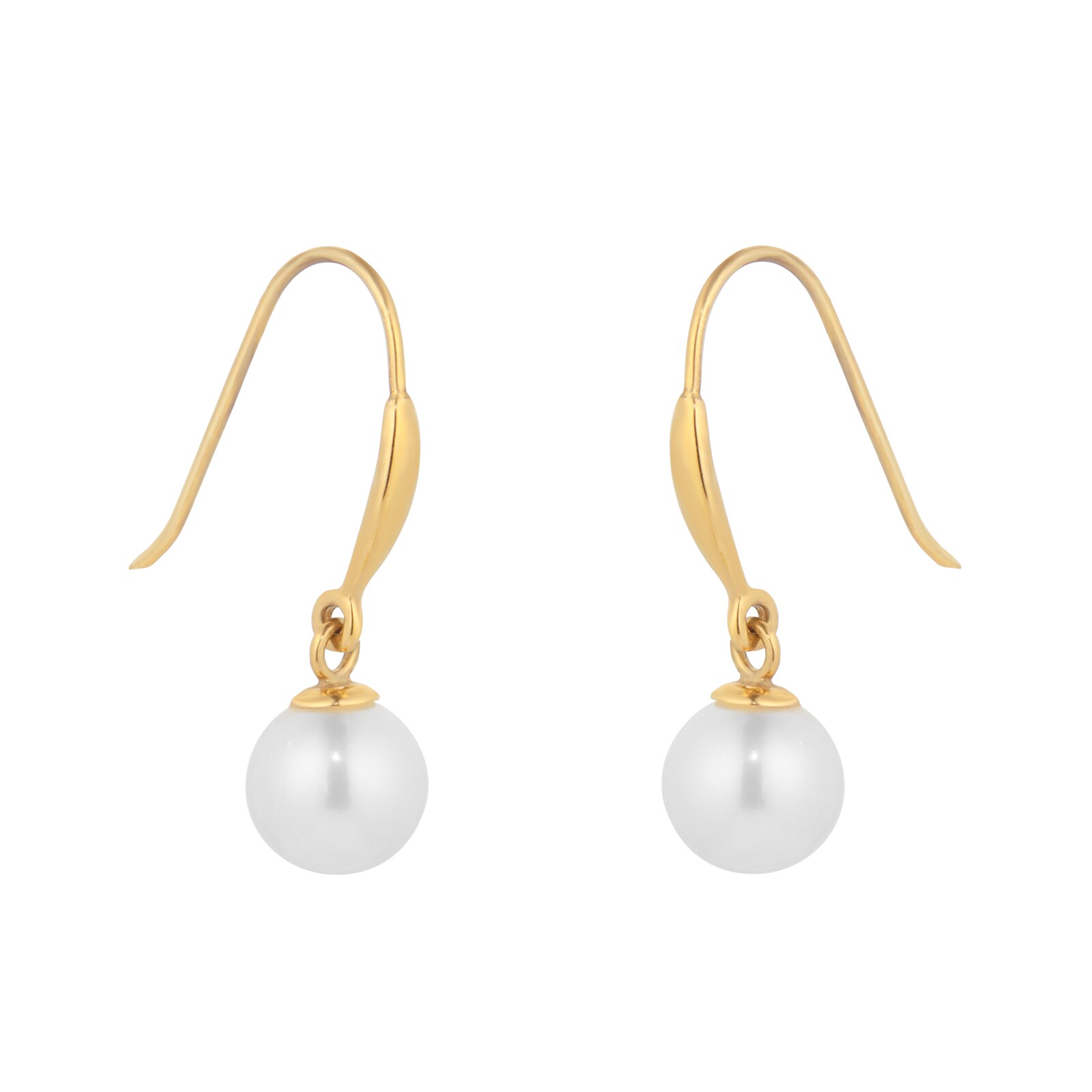 Goldsmiths 9ct Yellow Gold Freshwater Pearl Drop Earrings Goldsmiths 9ct Yellow Gold Freshwater Pearl Drop Earrings