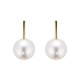 15070317 - 9ct Yellow Gold Pearl Bar Stud Earrings