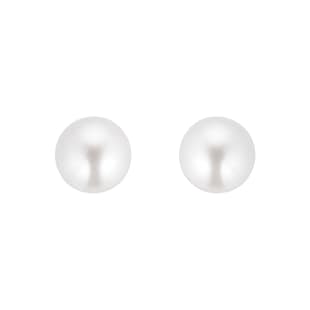 Goldsmiths 9ct Gold 7-7.5mm Cultured Fresh Water Pearl Stud Earrings