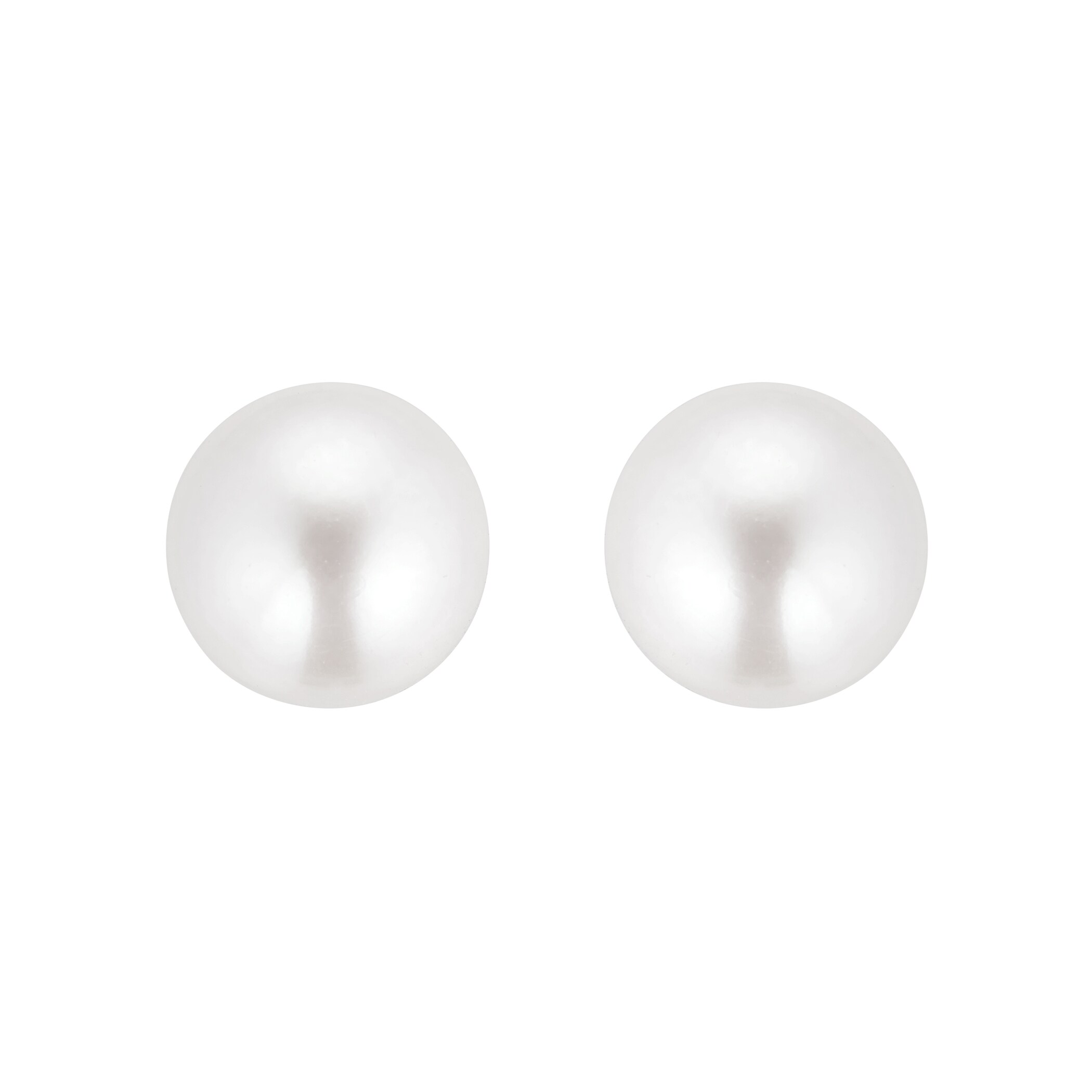 Goldsmiths 9ct Yellow Gold 9-9.5mm Cultured Fresh Water Pearl Stud Earrings