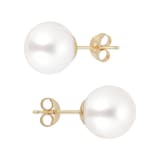 Goldsmiths 9ct Yellow Gold 10-10.5mm Cultured Fresh Water Pearl Stud Earrings