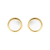 Goldsmiths 9ct Yellow Gold Mother Of Pearl Stud Earrings
