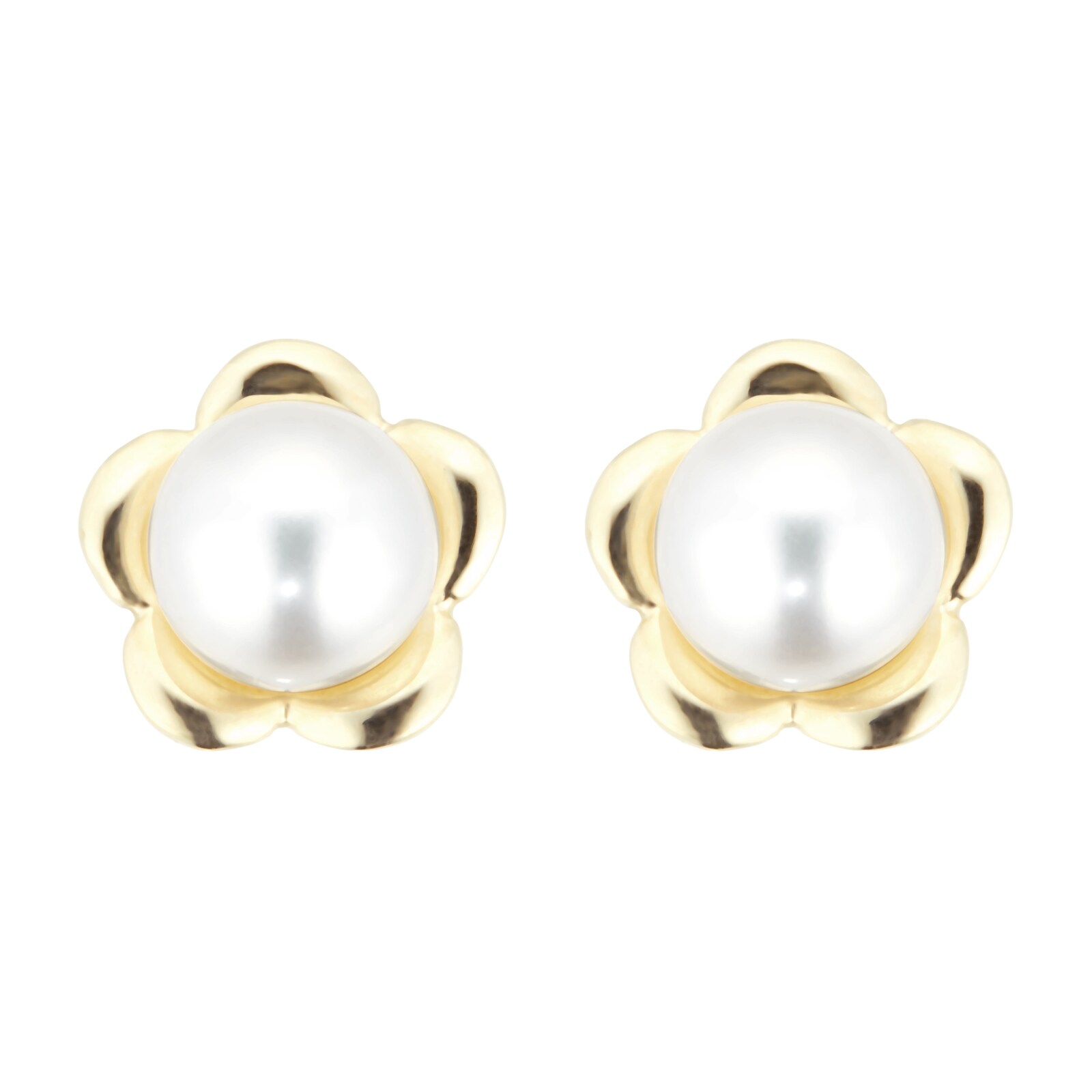 Goldsmiths 9ct Yellow Gold Pearl Studs Goldsmiths 9ct Yellow Gold Pearl Studs