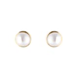 Goldsmiths 9ct Yellow Gold 5mm Freshwater Pearl Stud Earrings