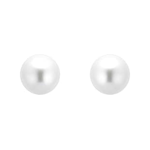 Mappin & Webb 18ct Yellow Gold 6.5-7mm AAA Akoya Stud Earrings