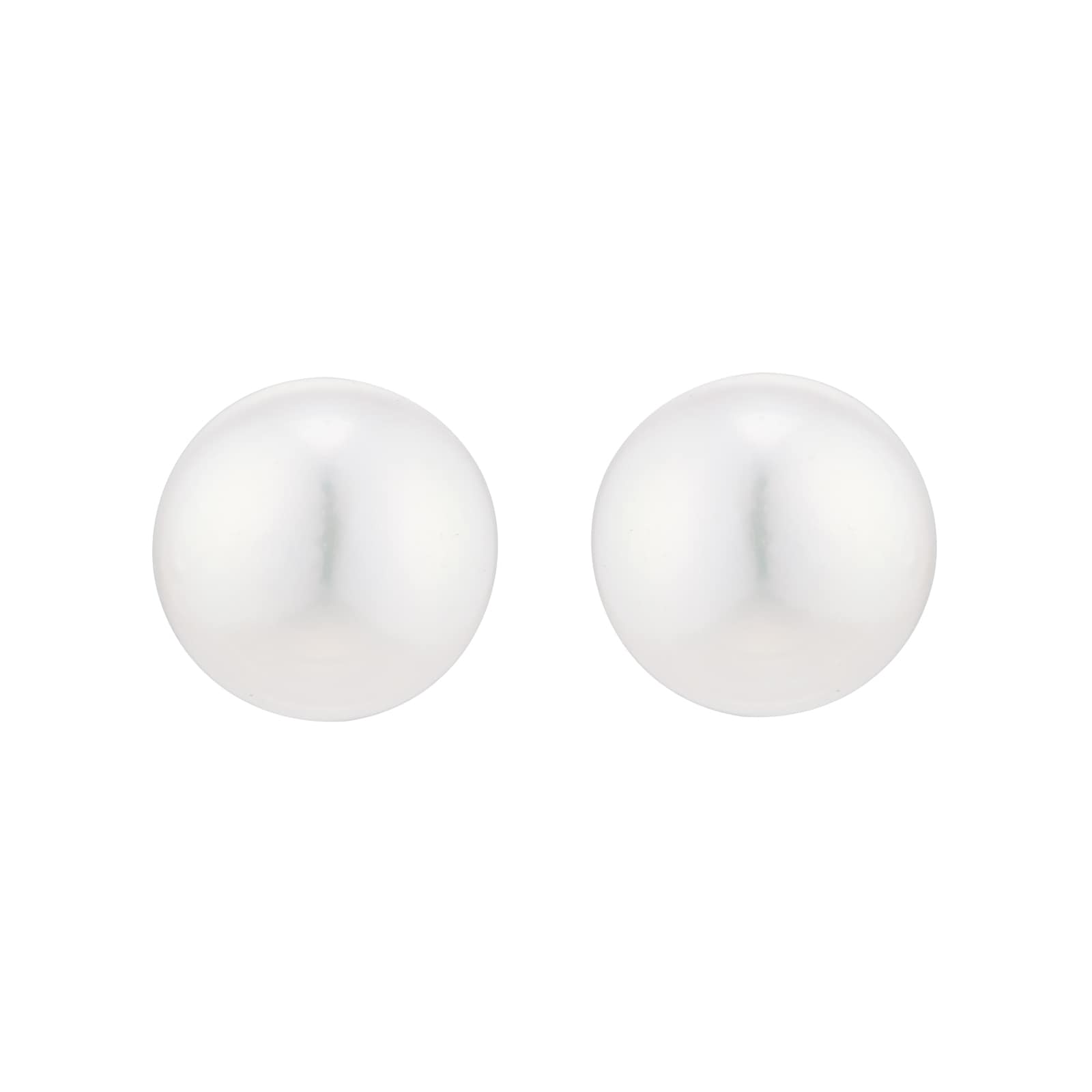 Mappin & Webb 18ct White Gold 7x7.5mm Akoya Pearl Stud Earrings