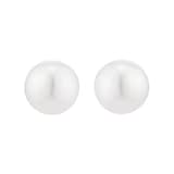 Mappin & Webb 18ct White Gold 7x7.5mm Akoya Pearl Stud Earrings