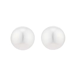 15070396 - 18ct White Gold 7x7.5mm Akoya Pearl Stud Earrings