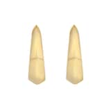 Goldsmiths 9ct Yellow Gold 15mm Graduated Knife Edge Hoop Earrings
