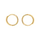 Goldsmiths 9ct Yellow Gold Cubic Zirconia Huggie Hoop Earrings