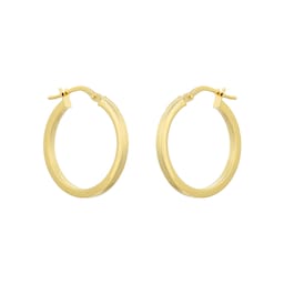 15100001 - 9ct Yellow Gold 20mm Hoop Earrings