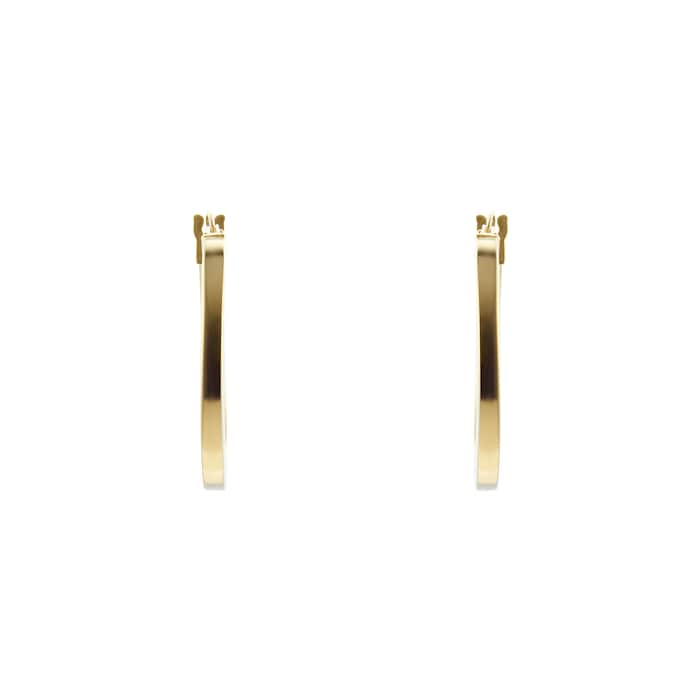 Goldsmiths 9ct Yellow Gold 20mm Hoop Earrings