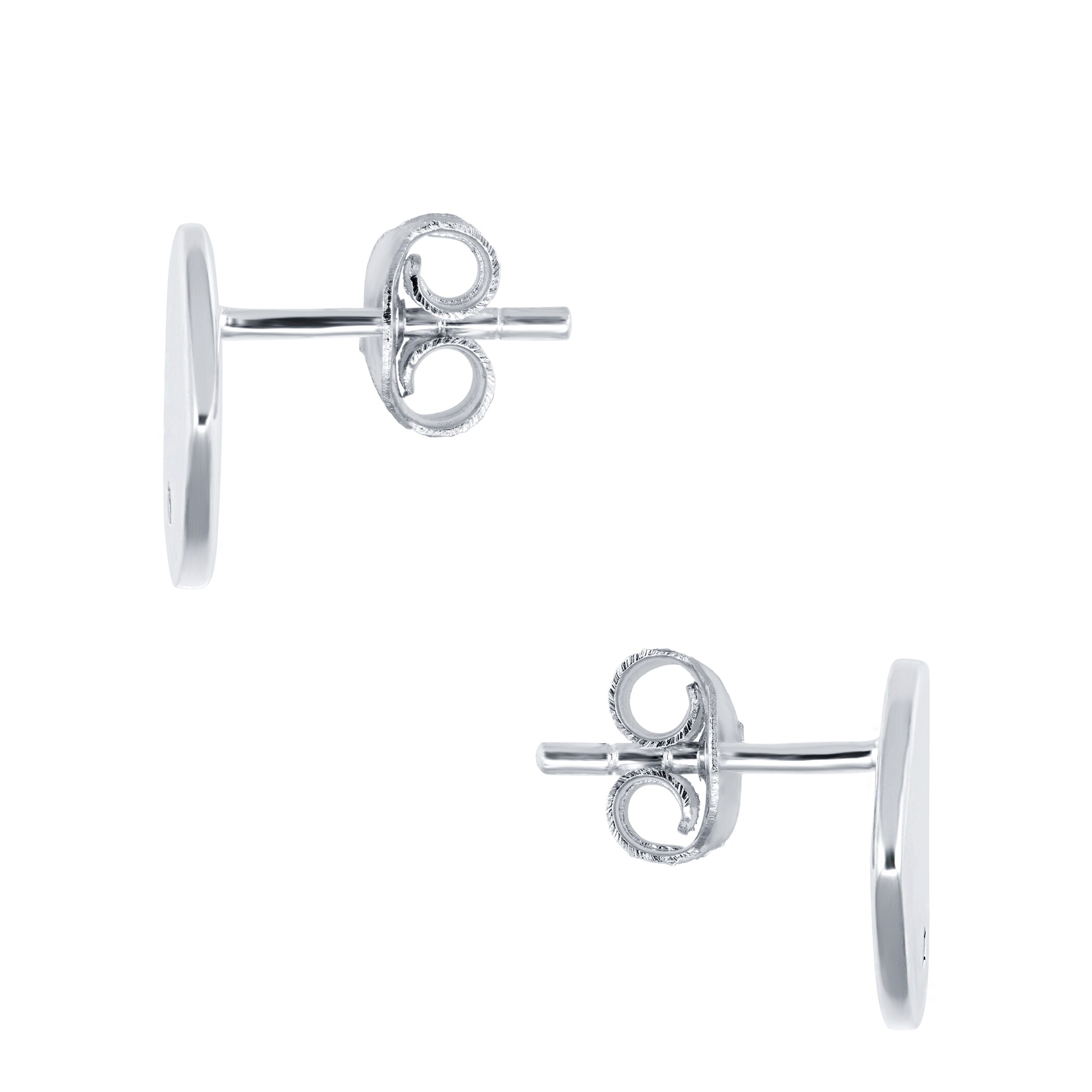 Goldsmiths Silver Cubic Zirconia Heart Stud Earrings