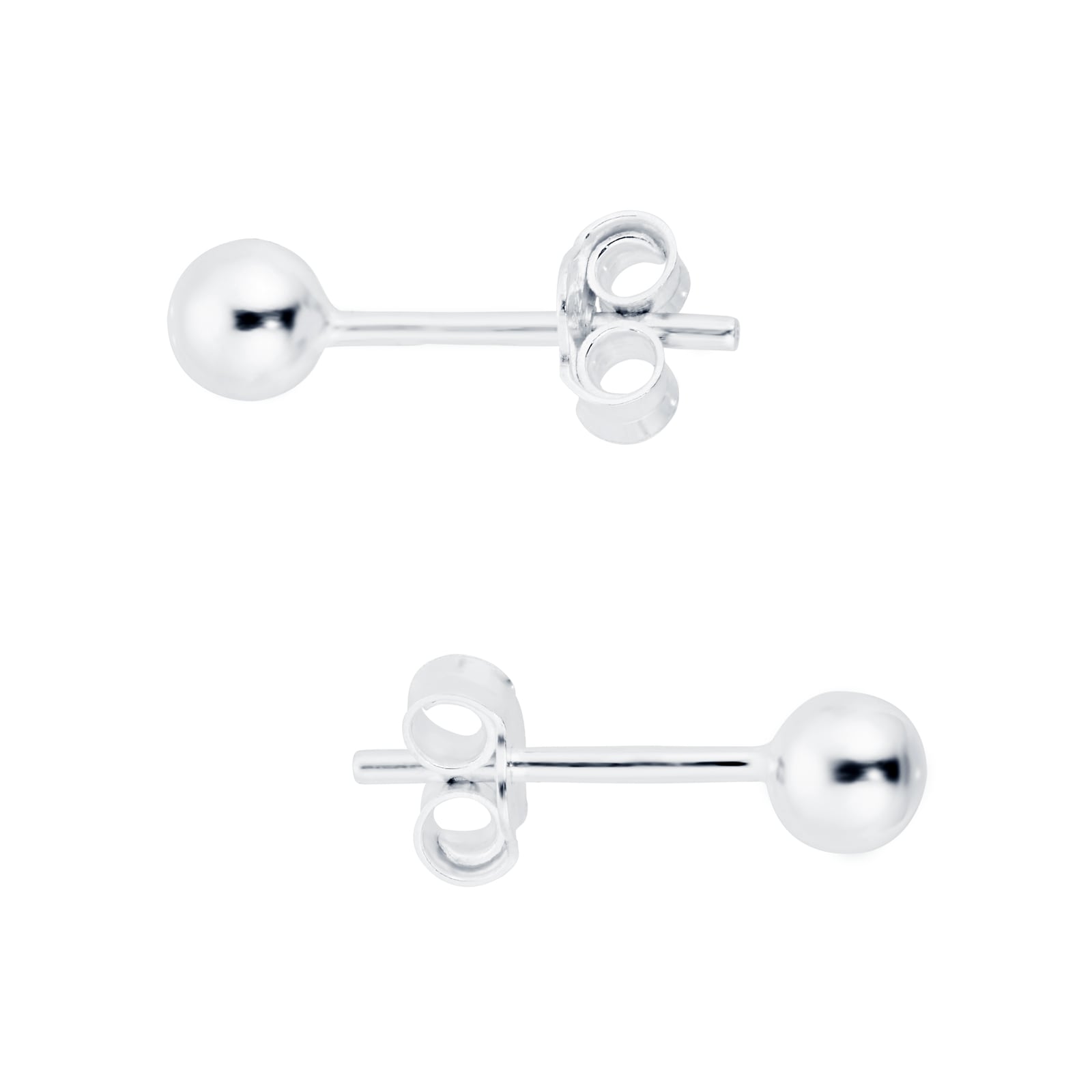 Stainless steel sales ball earrings