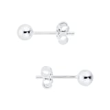 Goldsmiths Sterling Silver 4mm Ball Stud Earrings