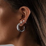 Goldsmiths Sterling Silver 6mm Half Ball Stud Earrings
