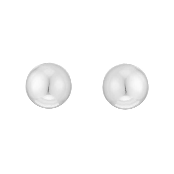 Goldsmiths Sterling Silver 6mm Polished Ball Stud Earrings