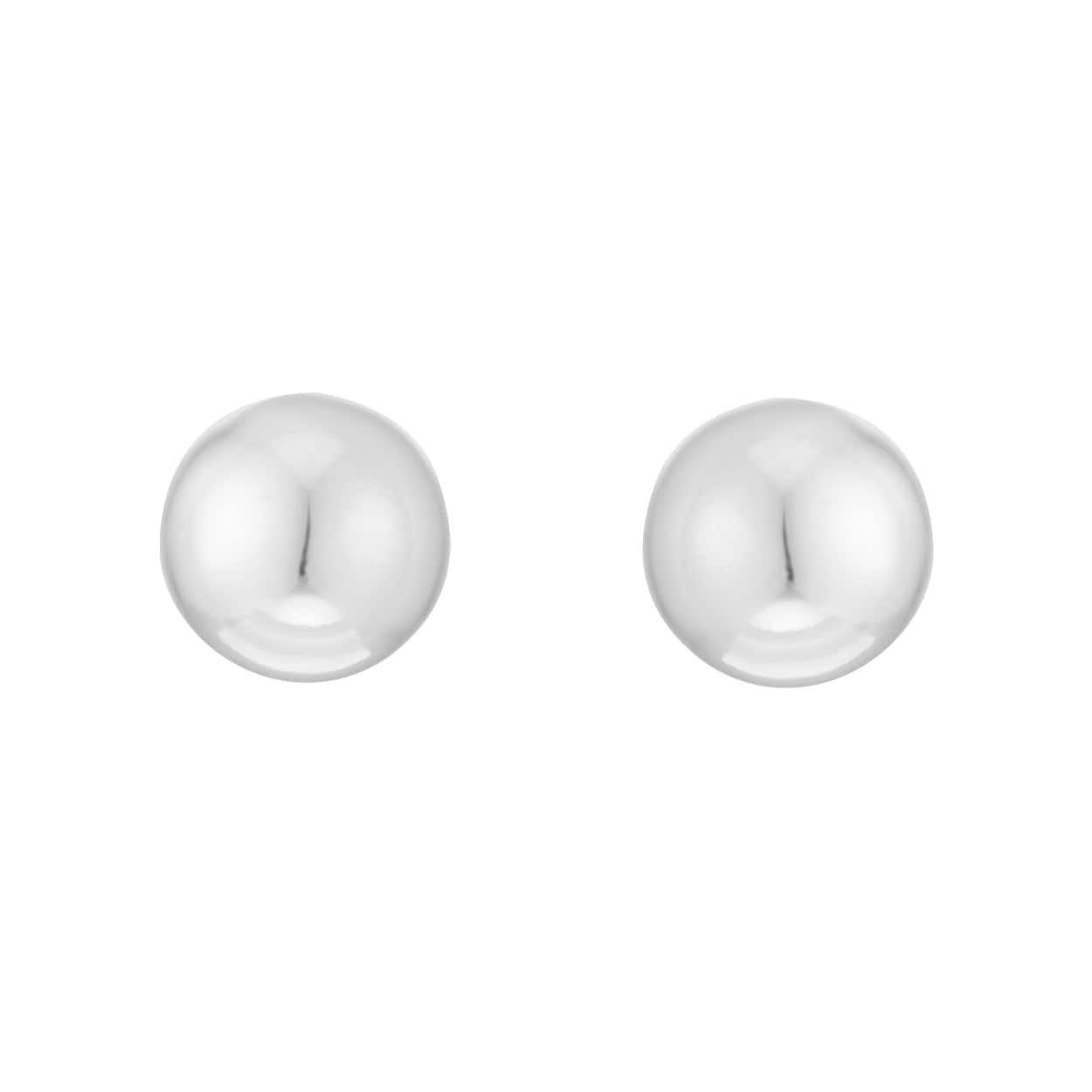 Goldsmiths Sterling Silver 6mm Polished Ball Stud Earrings