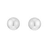 Goldsmiths Sterling Silver 6mm Polished Ball Stud Earrings