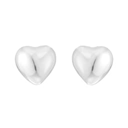 15110065 - Sterling Silver 7mm Puff Heart Studs