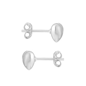 Goldsmiths Sterling Silver 5mm Puff Heart Studs