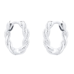 15130017 - Silver Twist Hoop Earrings