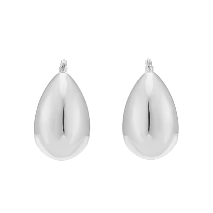 Goldsmiths Sterling Silver Graduated Hoop Earrings