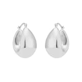 Goldsmiths Sterling Silver Graduated Hoop Earrings