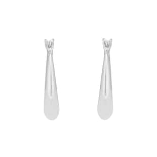 Goldsmiths Sterling Silver 18.5mm Graduated Creole Hoop Earrings
