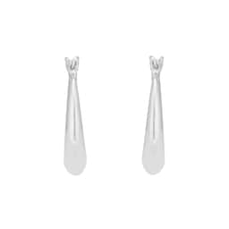 15130041 - Sterling Silver 18.5mm Graduated Creole Hoop Earrings