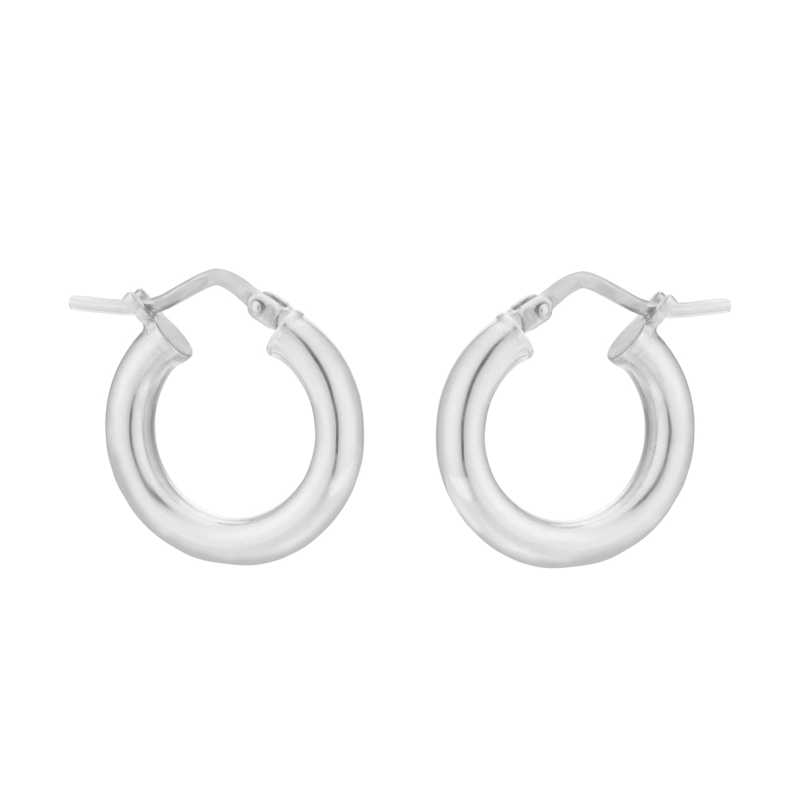 Goldsmiths Sterling Silver 15.5mm Tube Creole Hoop Earrings Goldsmiths Sterling Silver 15.5mm Tube Creole Hoop Earrings