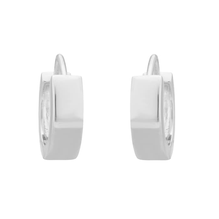 Goldsmiths Sterling Silver 15mm Hoop Earrings