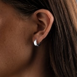 Goldsmiths Sterling Silver 15mm Hoop Earrings
