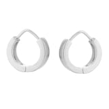 Goldsmiths Sterling Silver 15mm Hoop Earrings