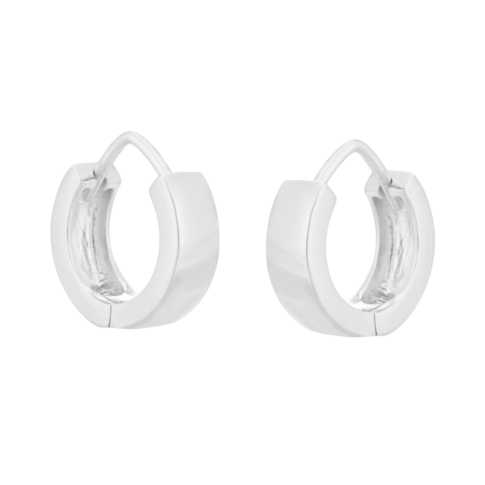 Goldsmiths Sterling Silver 14mm Huggie Earrings Goldsmiths Sterling Silver 14mm Huggie Earrings
