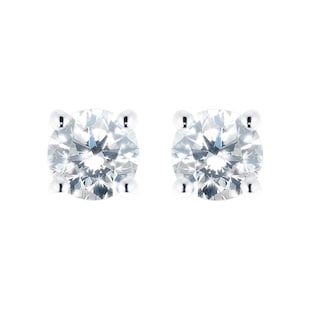 Goldsmiths Silver April Cubic Zirconia 4mm Stud Earrings