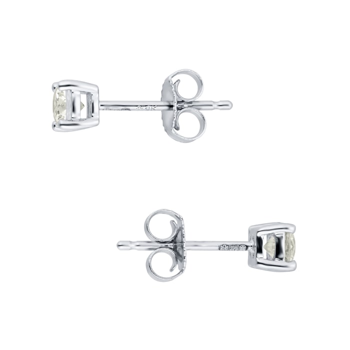 Goldsmiths Silver November Yellow Cubic Zirconia Stud Earrings