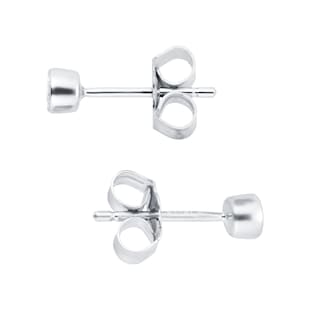 Goldsmiths Silver & Diamond 0.10ct Besel Stud Earrings