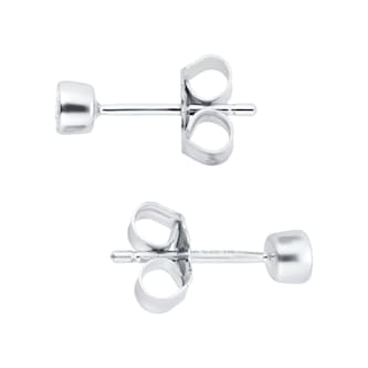 Goldsmiths Silver & Diamond 0.10ct Besel Stud Earrings Goldsmiths Silver & Diamond 0.10ct Besel Stud Earrings