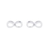Goldsmiths Silver Infinity 0.03ct Diamond Stud Earrings