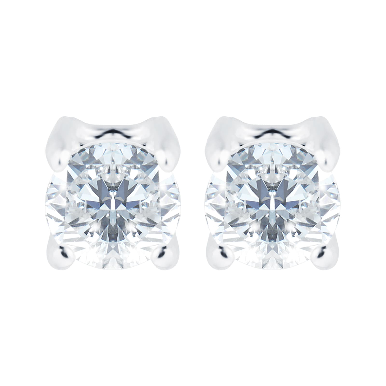 Goldsmiths Sterling Silver 3mm Cubic Zirconia Stud Earrings Goldsmiths Sterling Silver 3mm Cubic Zirconia Stud Earrings