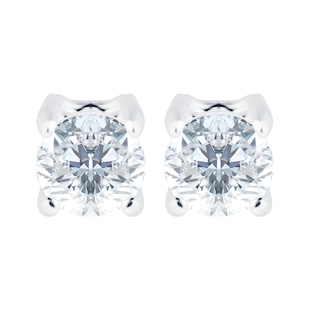 Goldsmiths Sterling Silver 3mm Cubic Zirconia Stud Earrings
