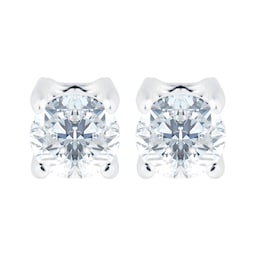 15140039 - Sterling Silver 3mm Cubic Zirconia Stud Earrings