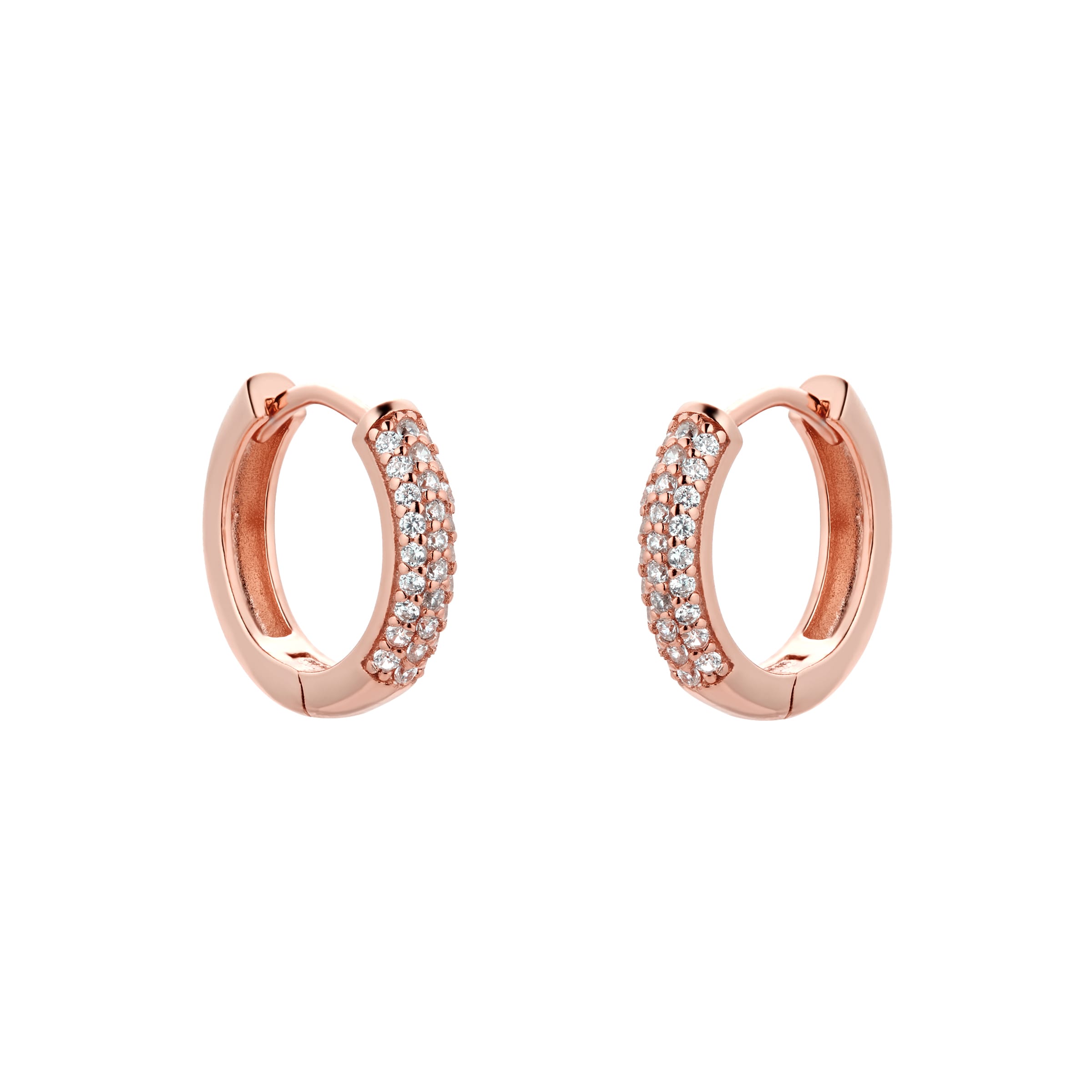 Huggie rose gold on sale earrings