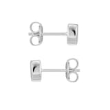 Goldsmiths Sterling Silver Flat Disc Stud Earrings