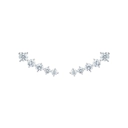 15400099 - 18ct White Gold 1.00ct Diamond Climber Stud Earrings