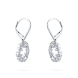 Mappin & Webb Empress 18ct White Gold 0.48cttw Circle Drop Diamond Earrings